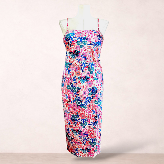 Atmos & Here Floral Midi Dress | Size 14 | New with tags