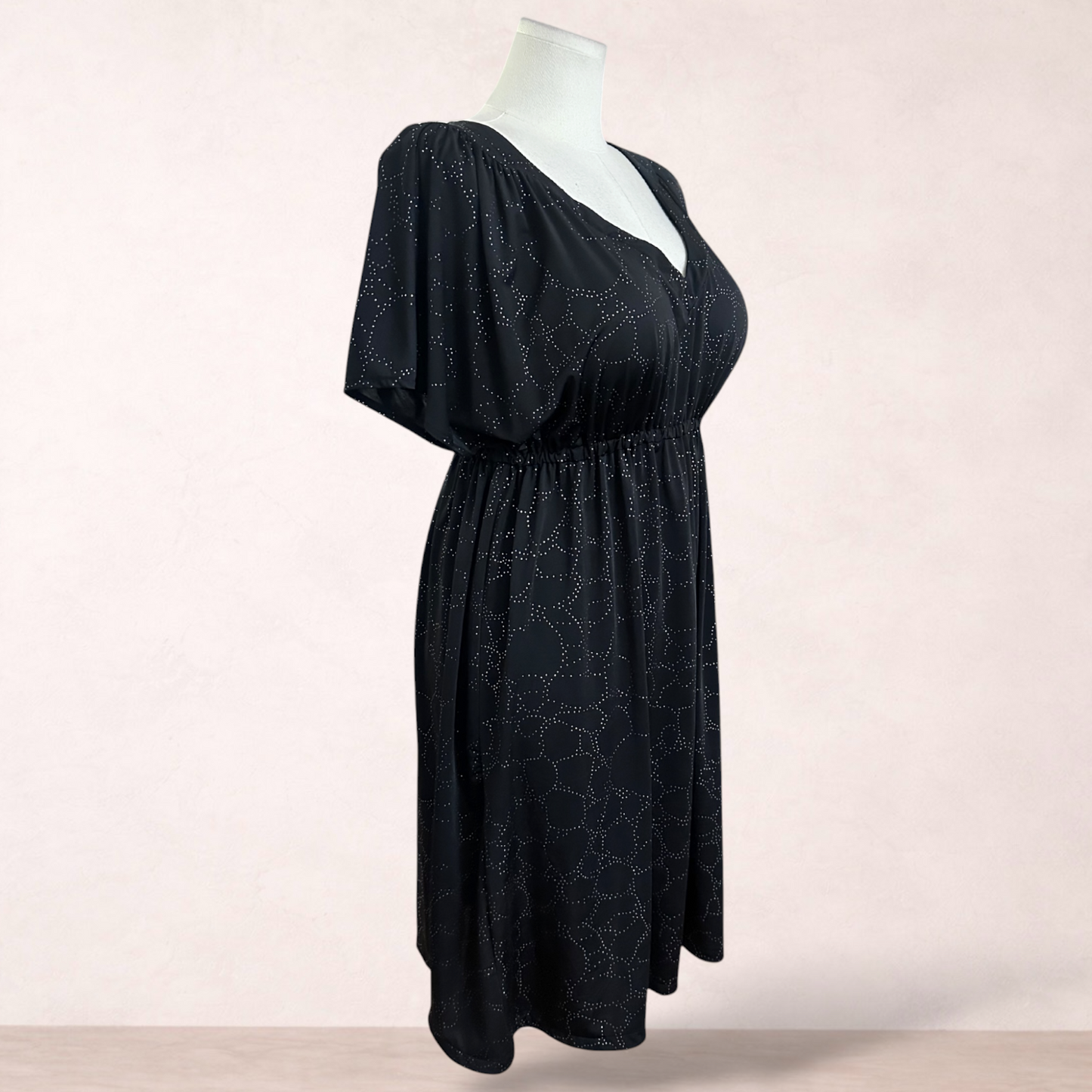 Autograph Black Sparkle Dress | Plus Size 14