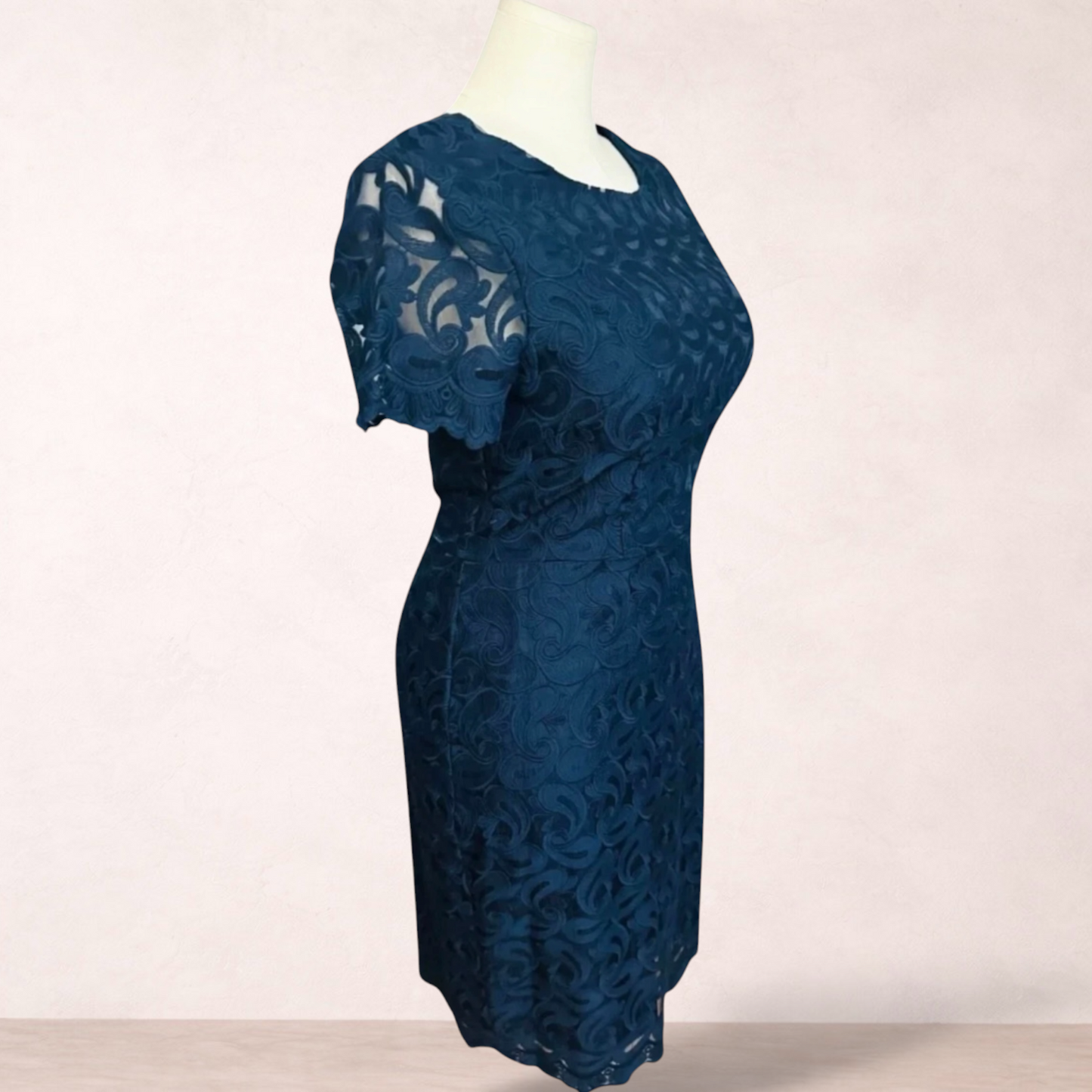Next Navy Blue Lace Dress | Size 16 | New with tags
