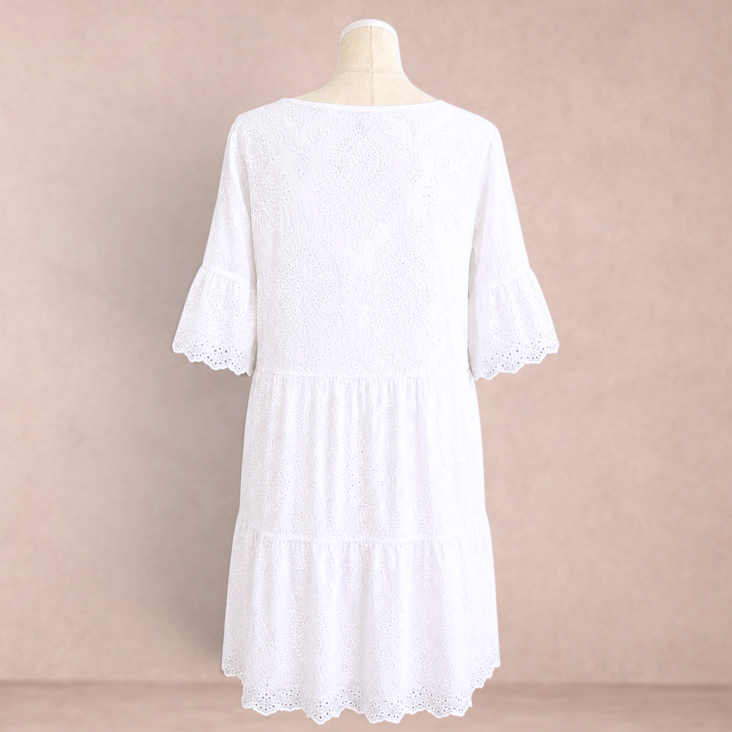 Autograph White Broderie Boho Dress | Plus Size 20