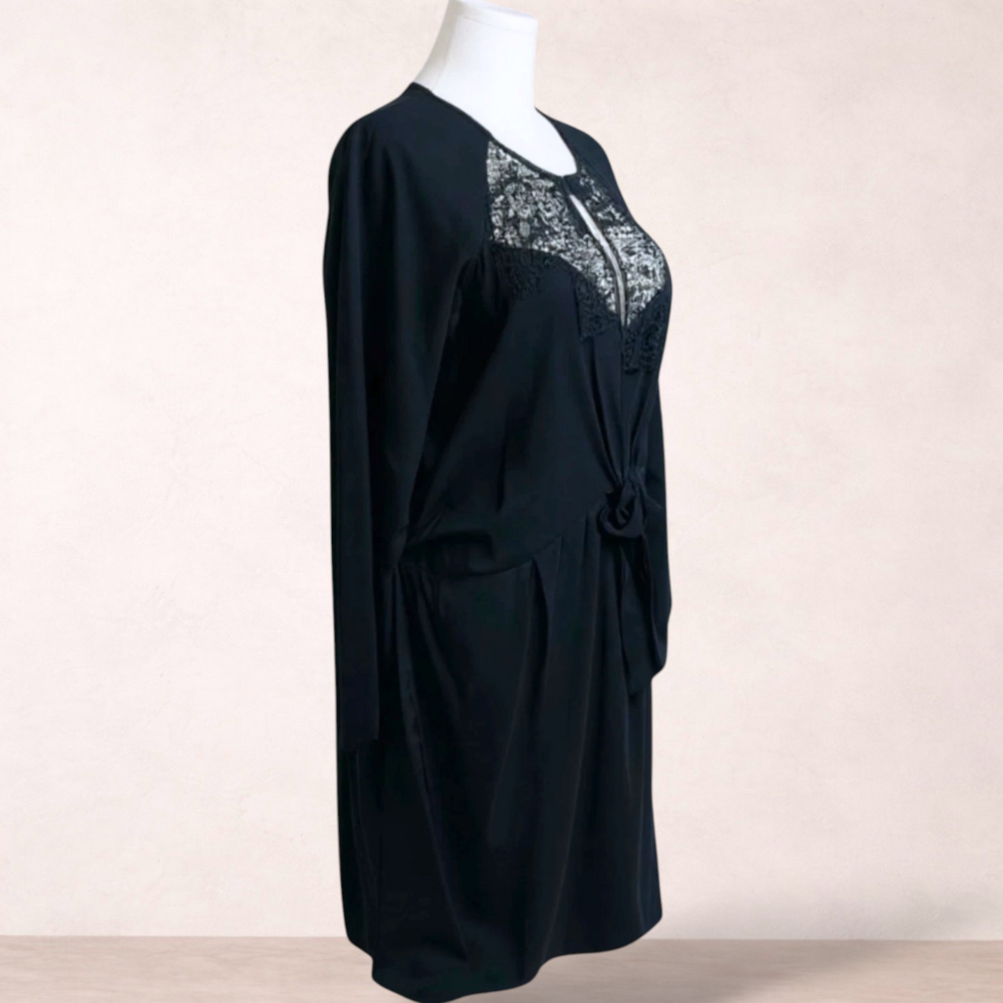 City Chic Black Tie Front Dress | Plus Size XL/22 | New with tags