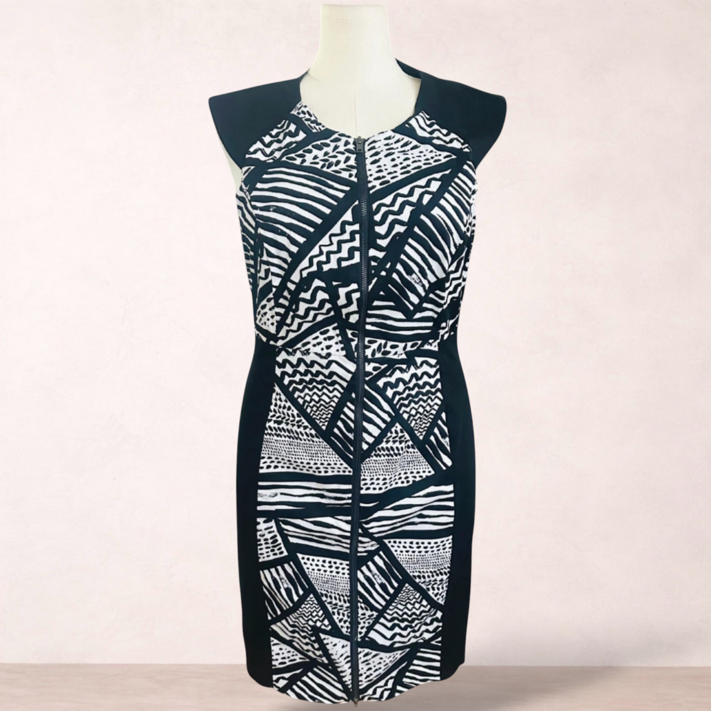 Portmans Black & White Dress | Size 16 | New with tags