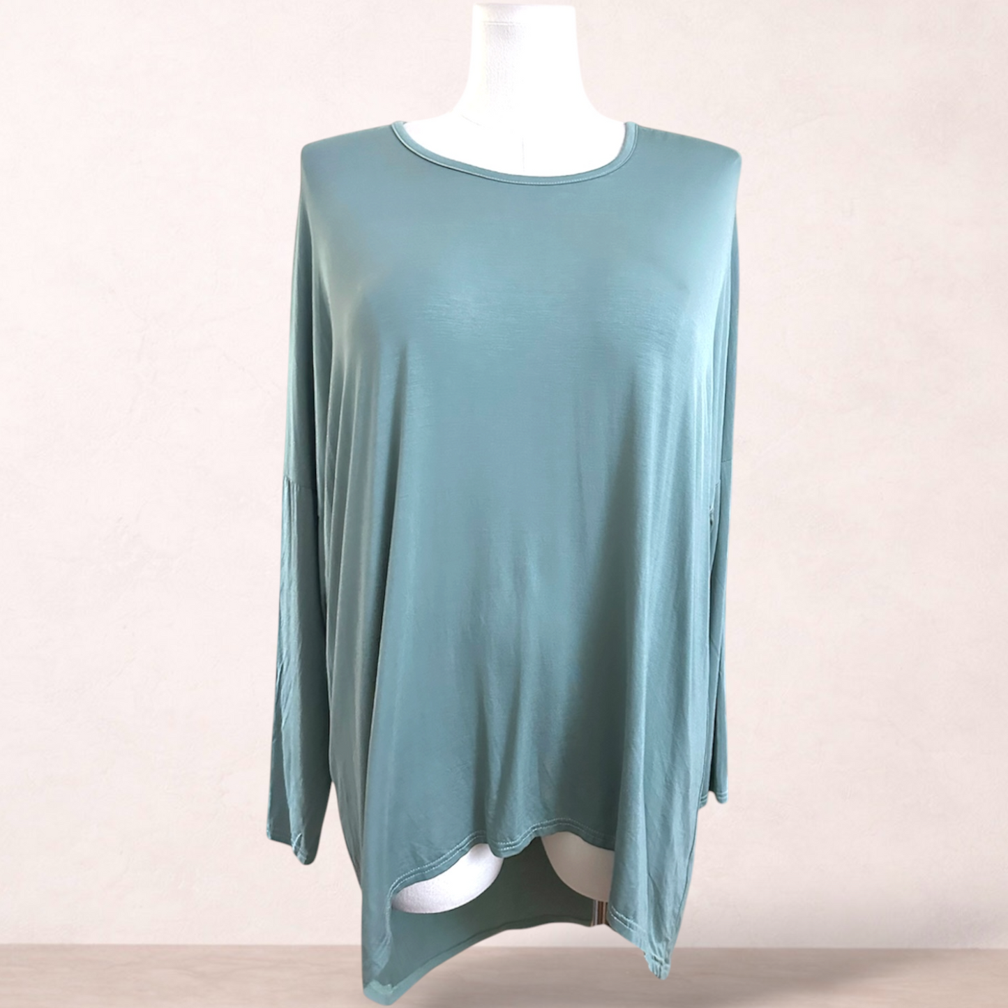 Vine Apparel Sage Green Oversized Tunic | Size L/XL 14/16