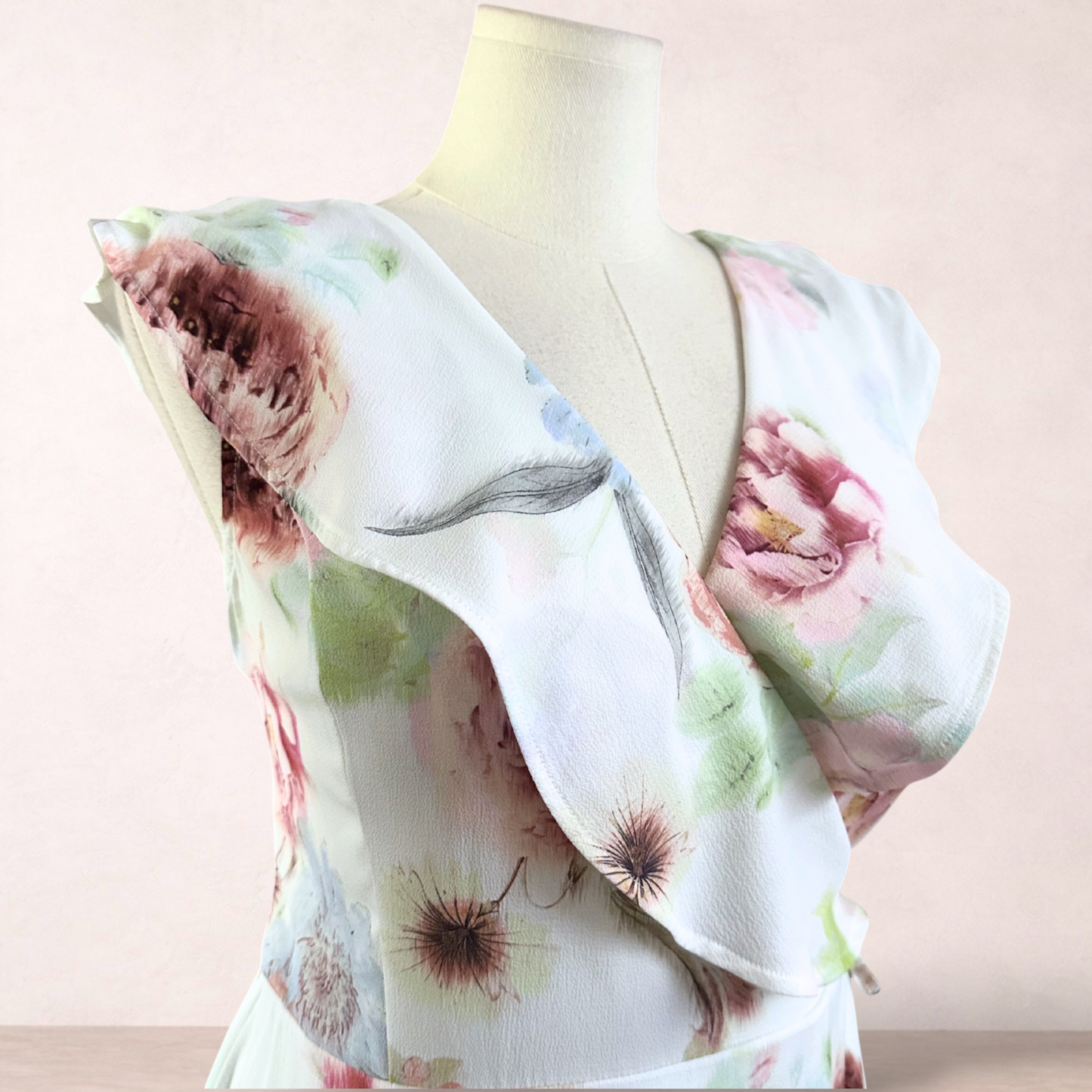 City Chic Floral Wrap Midi Dress | Plus Size S/16