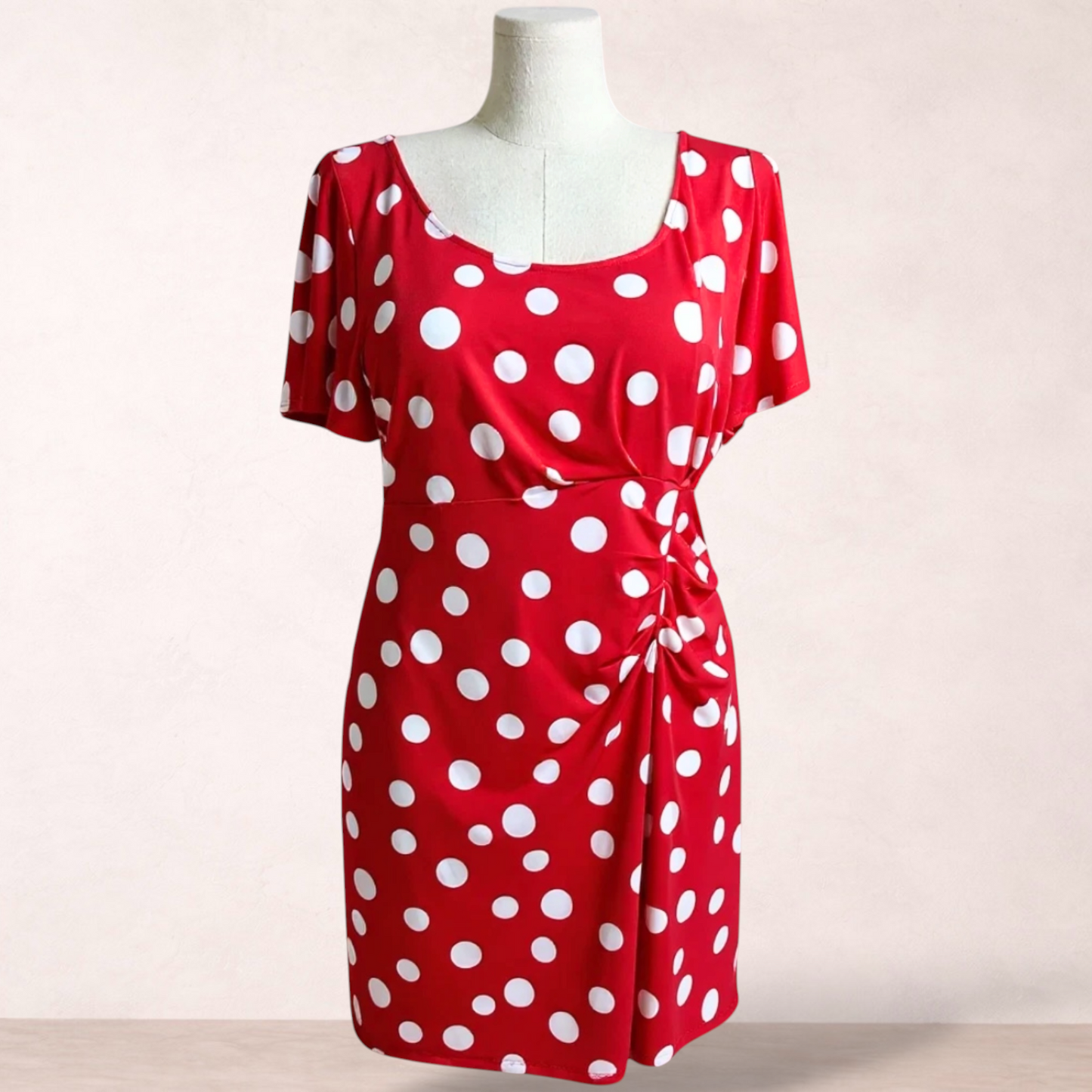 Leona Edmiston Red Polka Dot Dress | Size 18