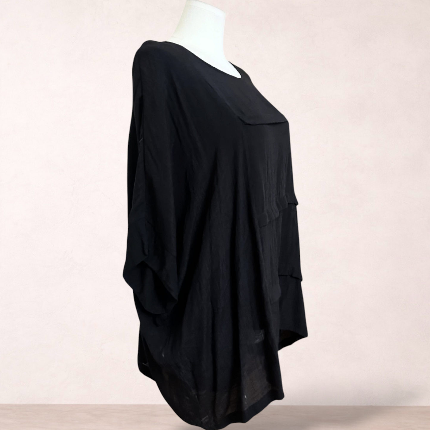 Beme Black Relaxed Top | Plus Size 16 | New with tags