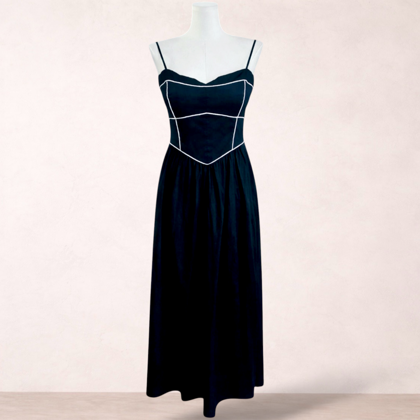 Forever New Black Corset Midi Dress | Size 14 | New