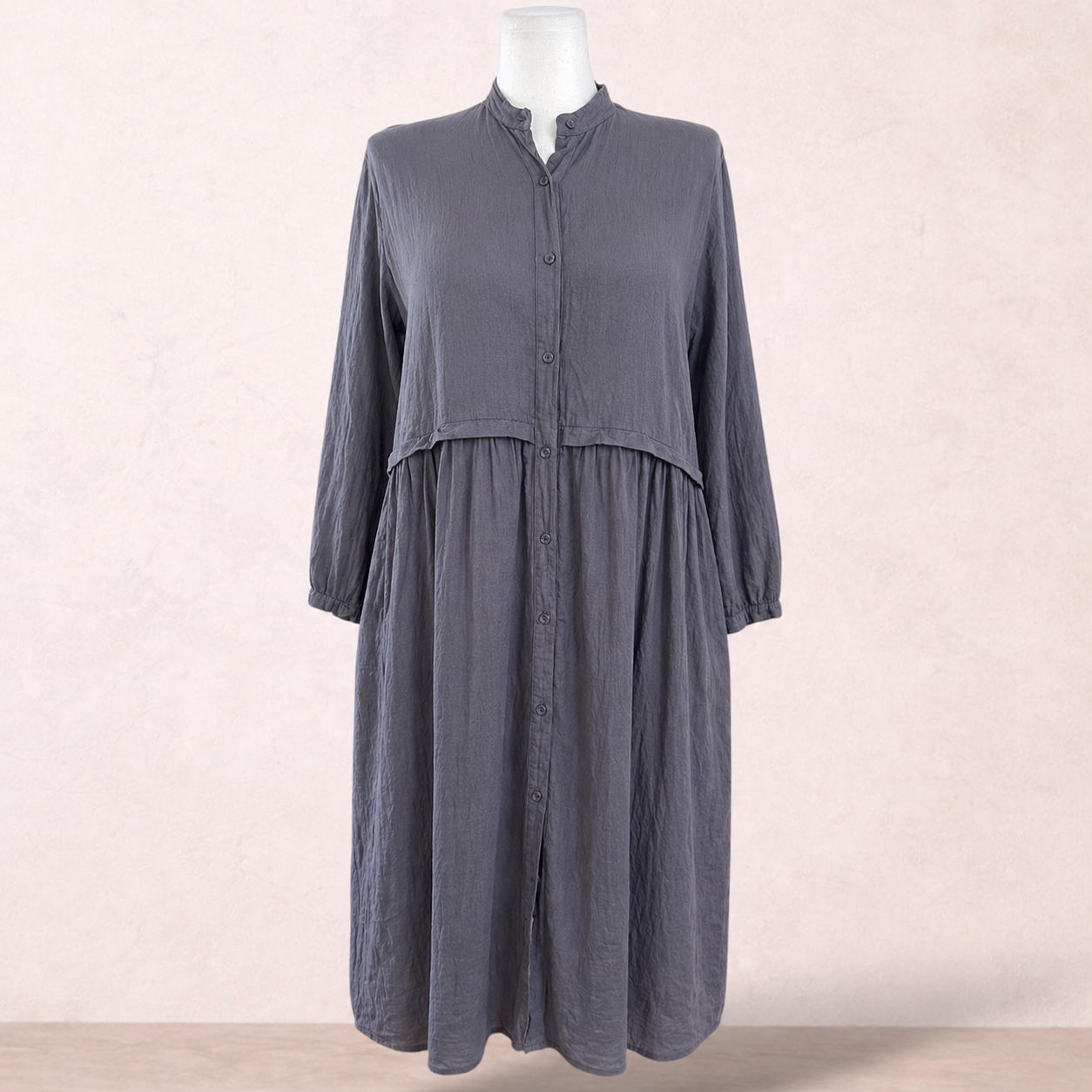 Montaigne Raw Linen Midi Dress | Size 18/20