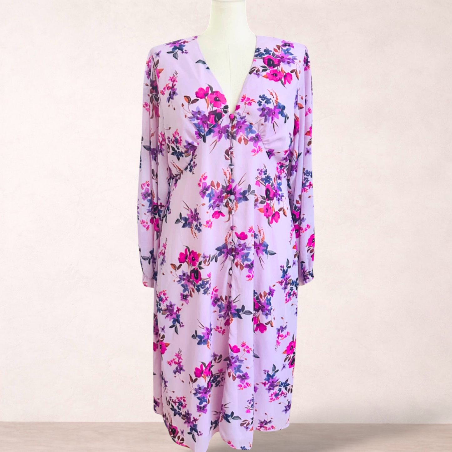 Little Party Dress Floral Midi Dress | Size 16 | New with tags