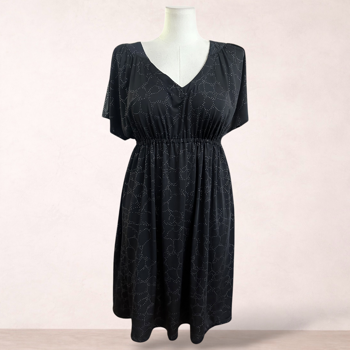 Autograph Black Sparkle Dress | Plus Size 14