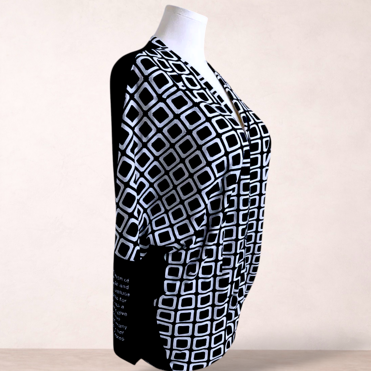 Jellicoe NZ Graphic Open Cardigan Jacket | Size XL/16