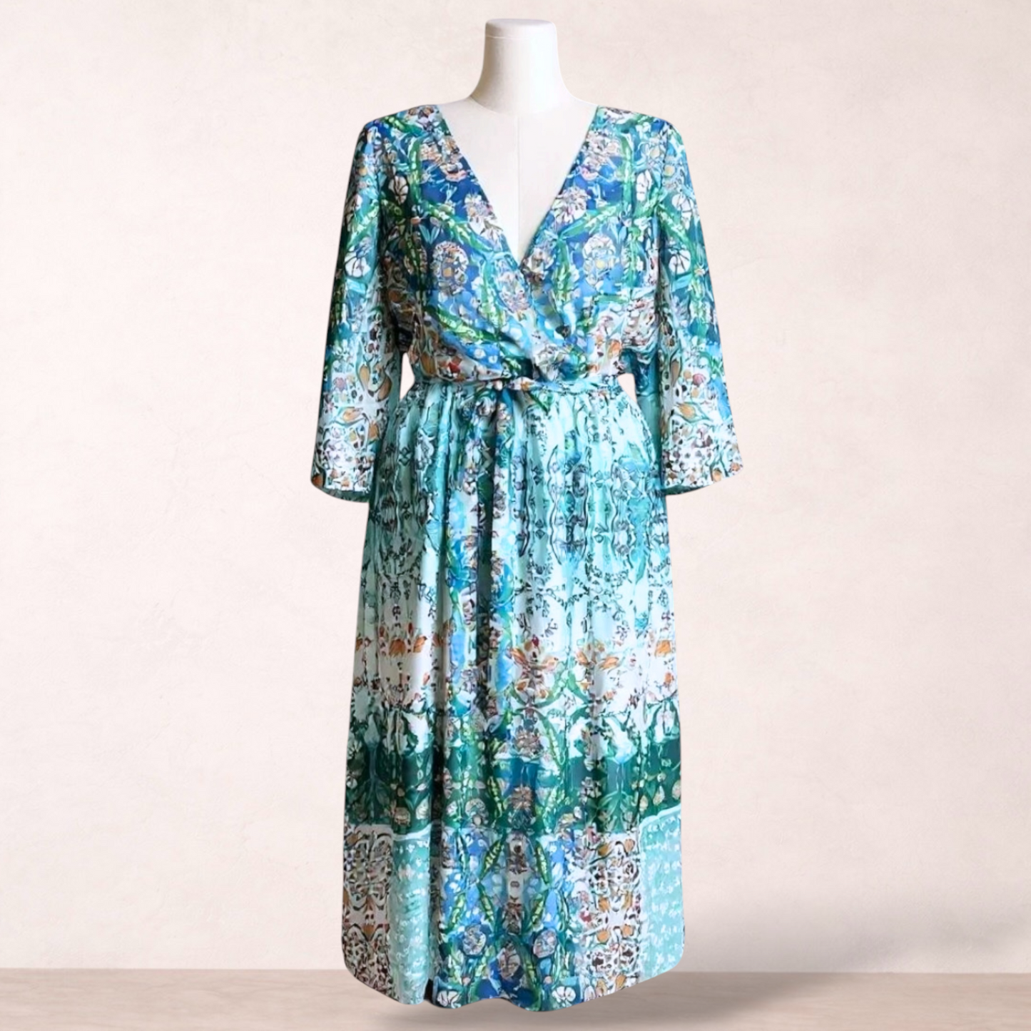 City Chic Boho Belted Maxi Dress | Plus Size L/20 | New with tags