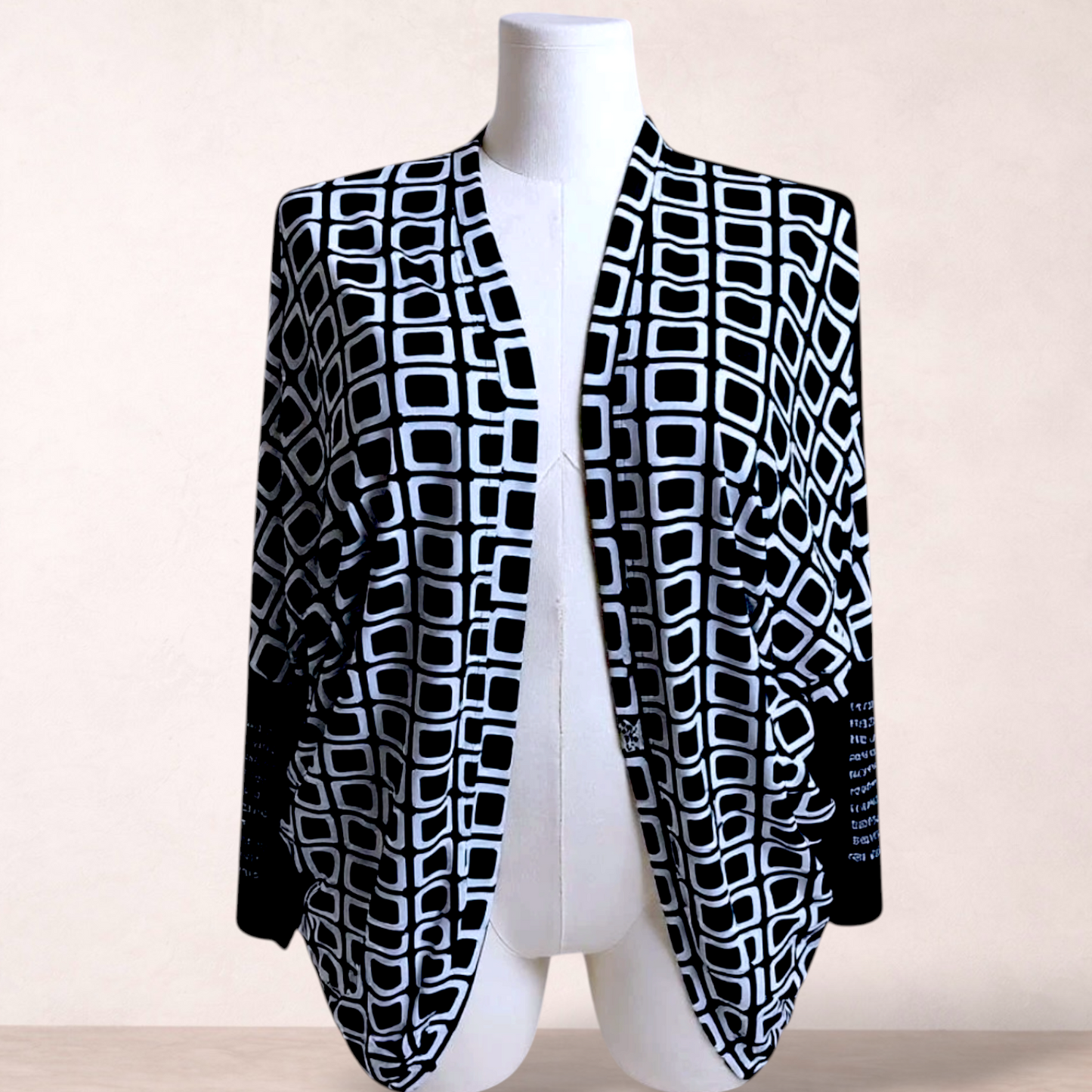 Jellicoe NZ Graphic Open Cardigan Jacket | Size XL/16