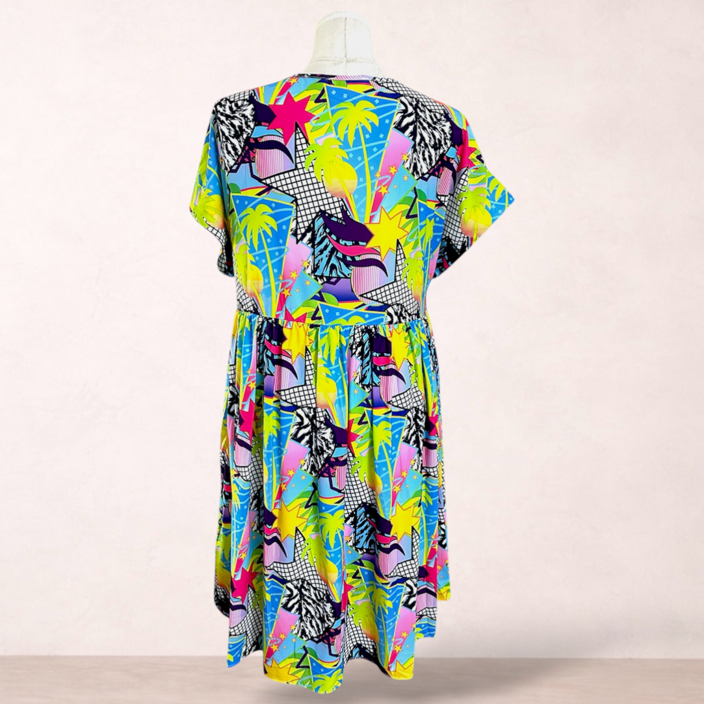 Little Party Dress Tropical Print Dress | Size 14