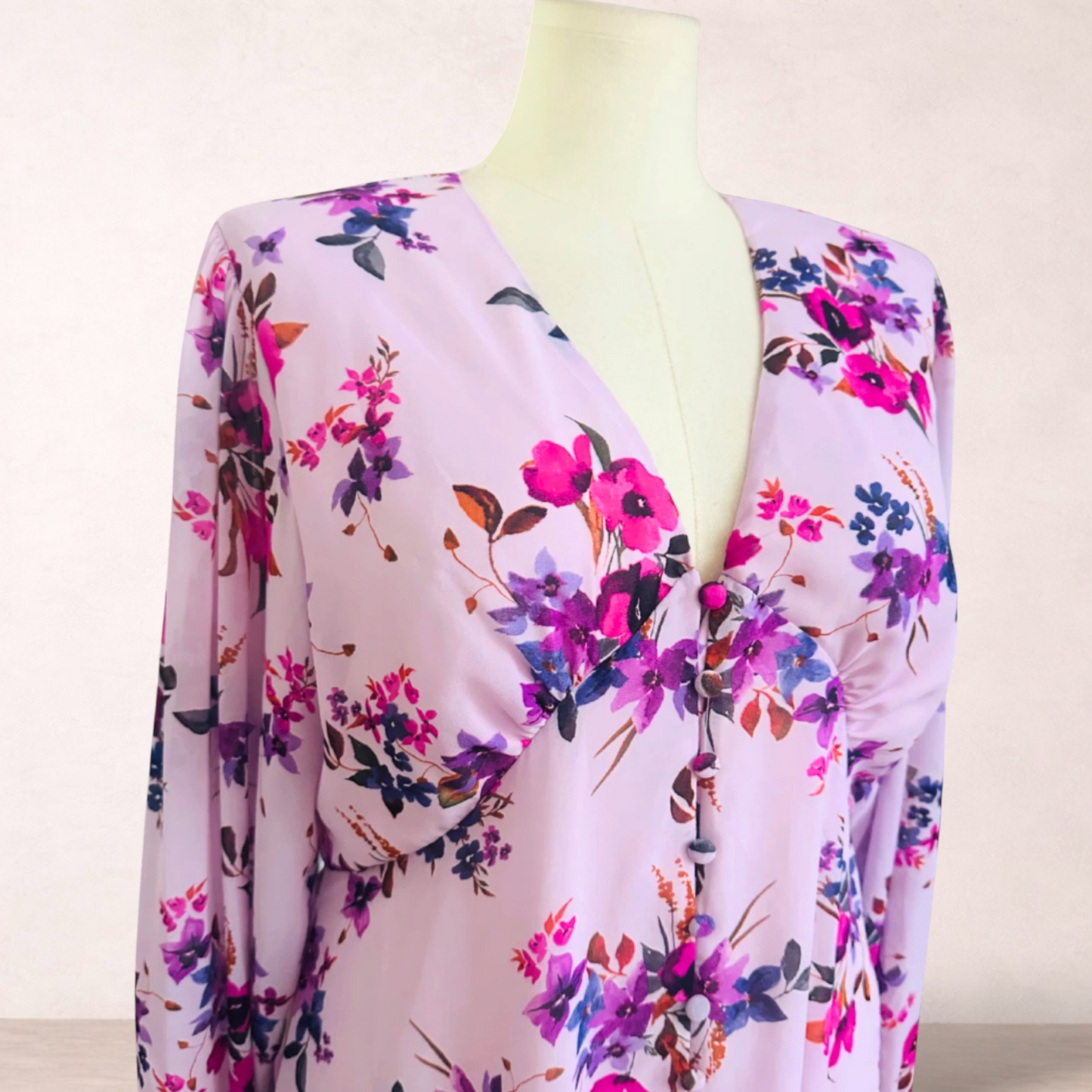 Little Party Dress Floral Midi Dress | Size 16 | New with tags