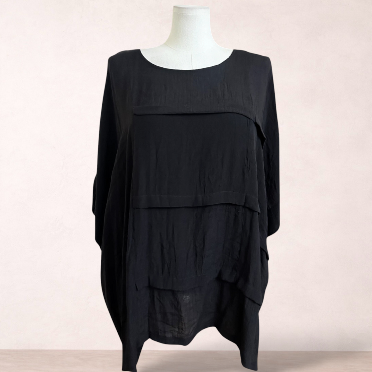 Beme Black Relaxed Top | Plus Size 16 | New with tags