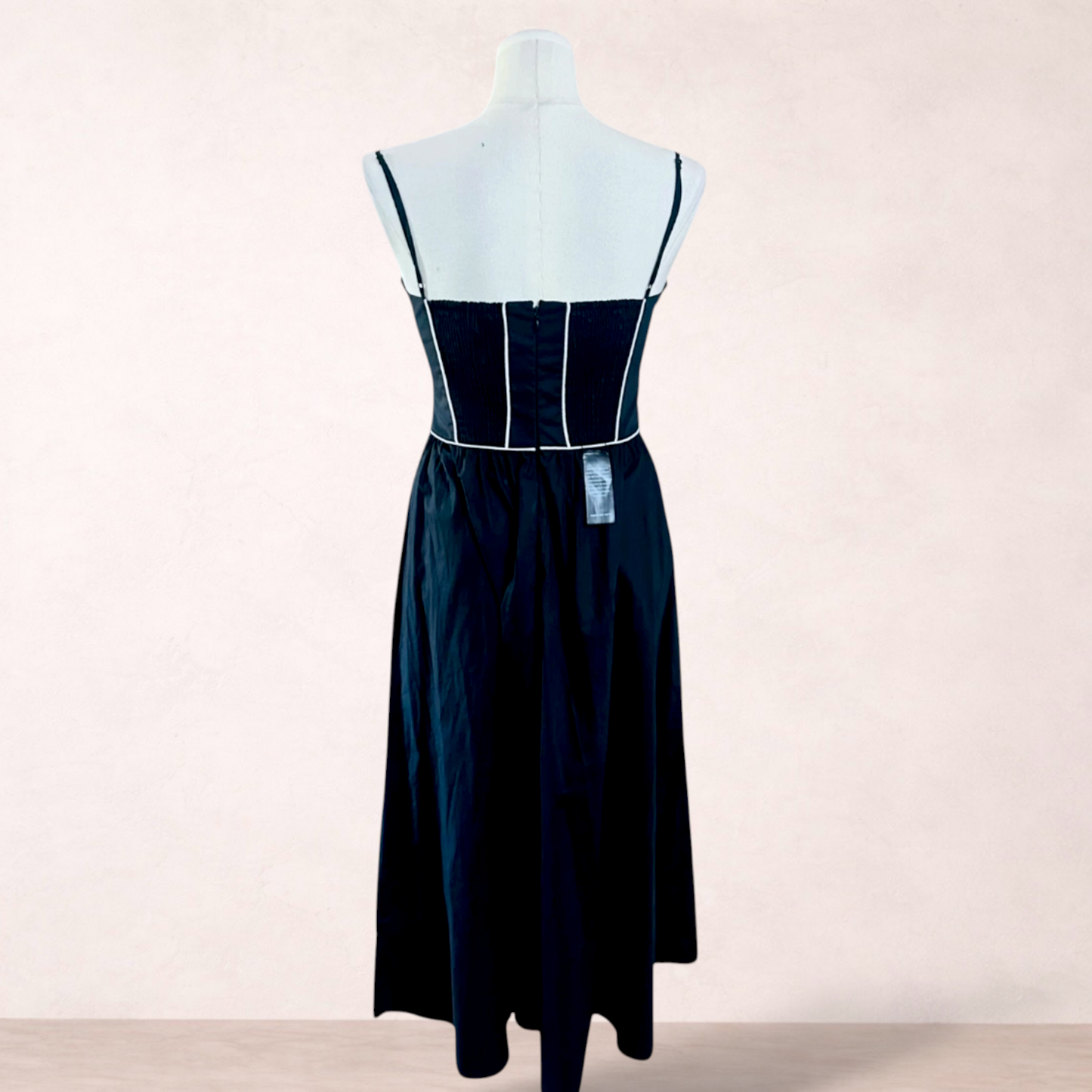 Forever New Black Corset Midi Dress | Size 14 | New