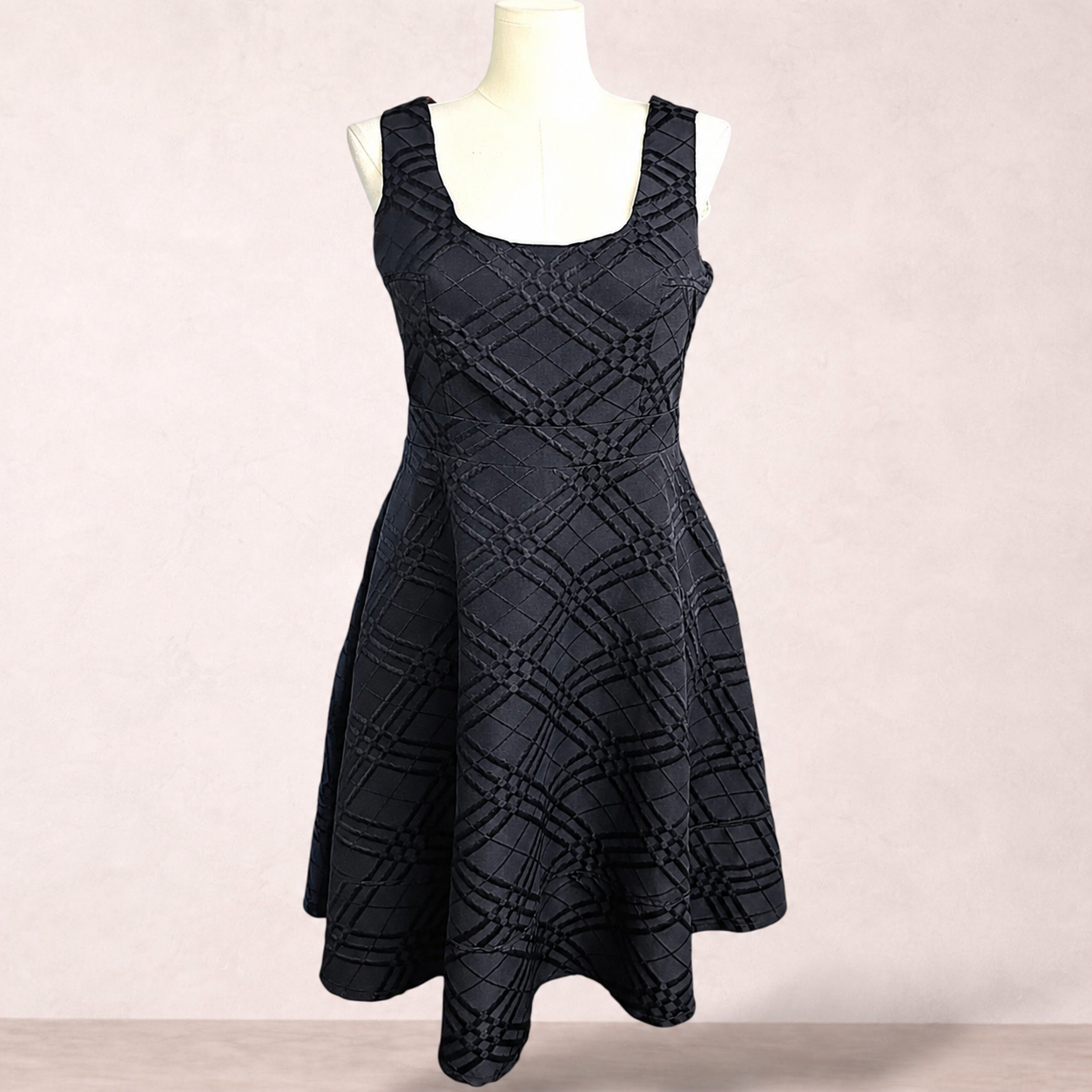 City Chic Black Fit & Flare Dress | Plus Size XS/14