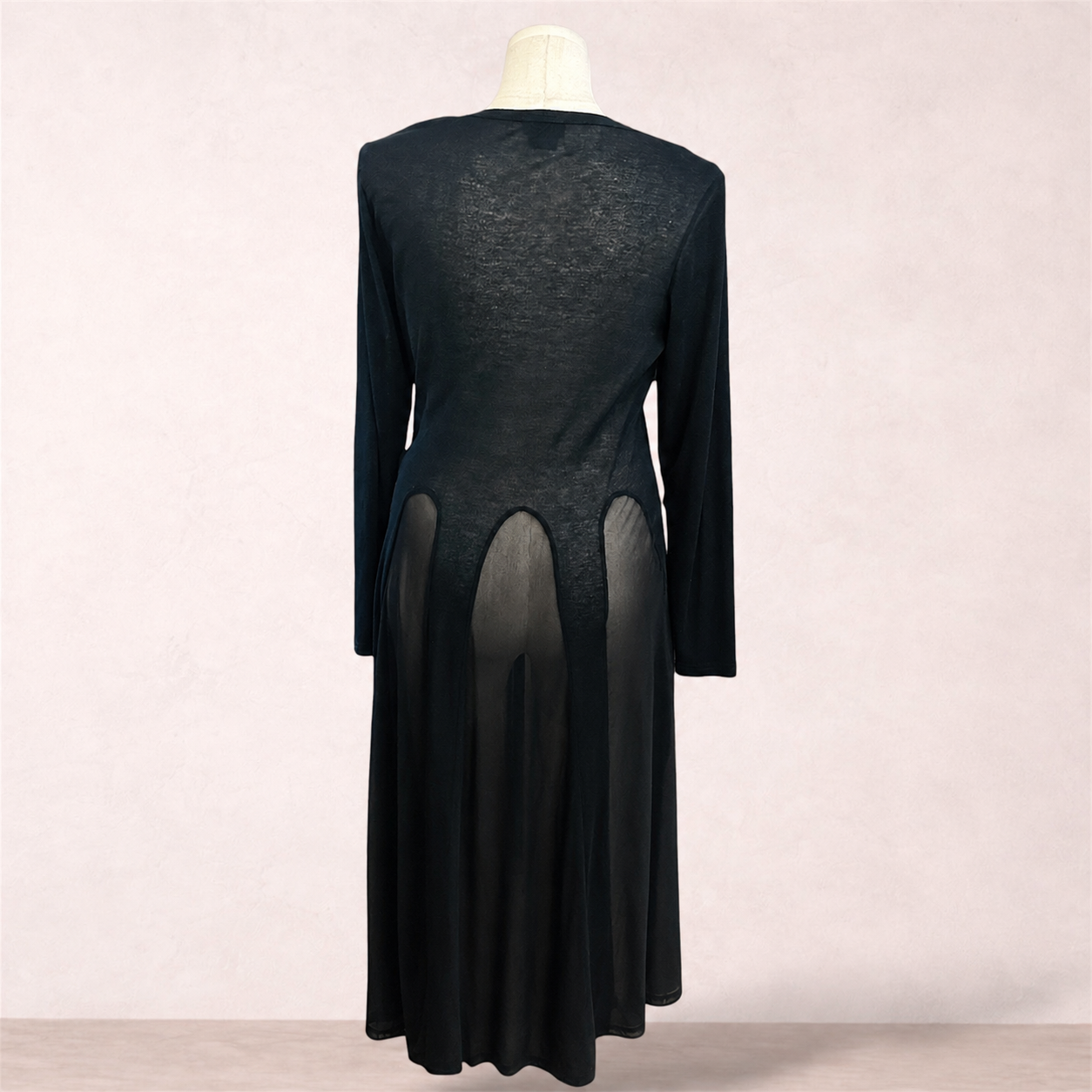 City Chic Black Longline Cardigan | Plus Size S/16