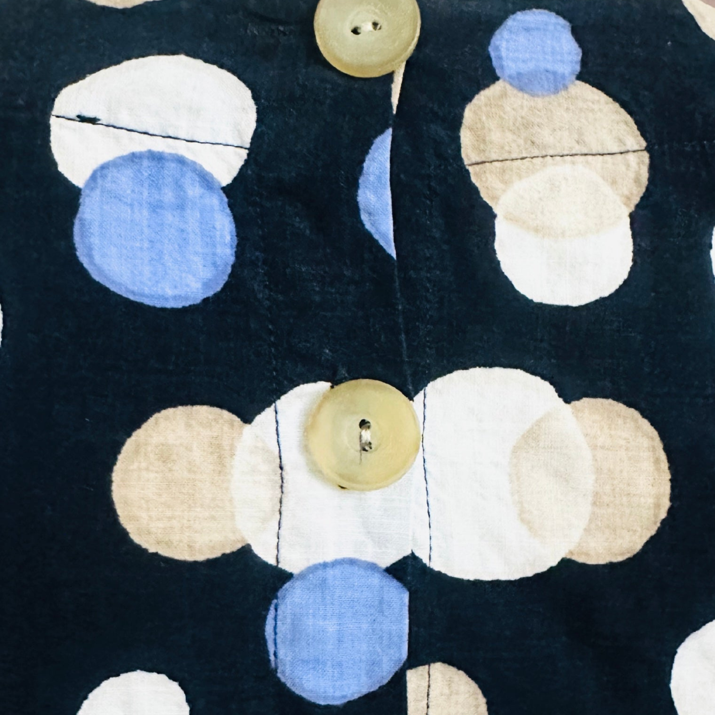 Regatta Navy Blue Cotton Blend Top | Size 16