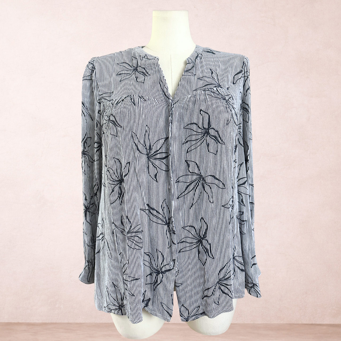 Regatta Striped Floral Blouse | Plus Size 20