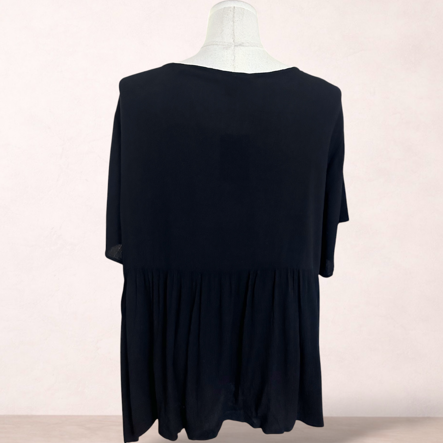Beme Black Boho Tassel Top | Plus Size 22 | New with tags