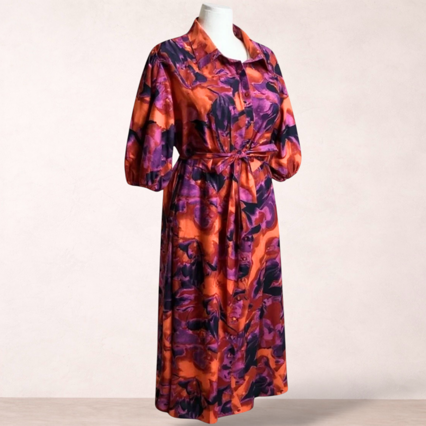 Sao By Dee Magenta Print Maxi Dress | Plus Size 22