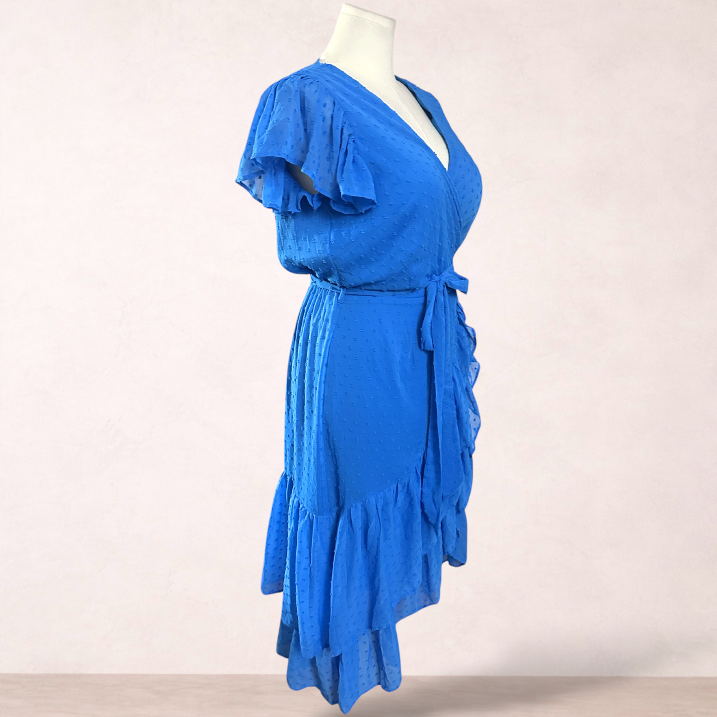 City Chic Blue Midi Dress | Plus Size XS/14