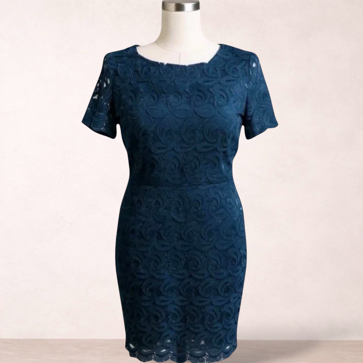 Next Navy Blue Lace Dress | Size 16 | New with tags