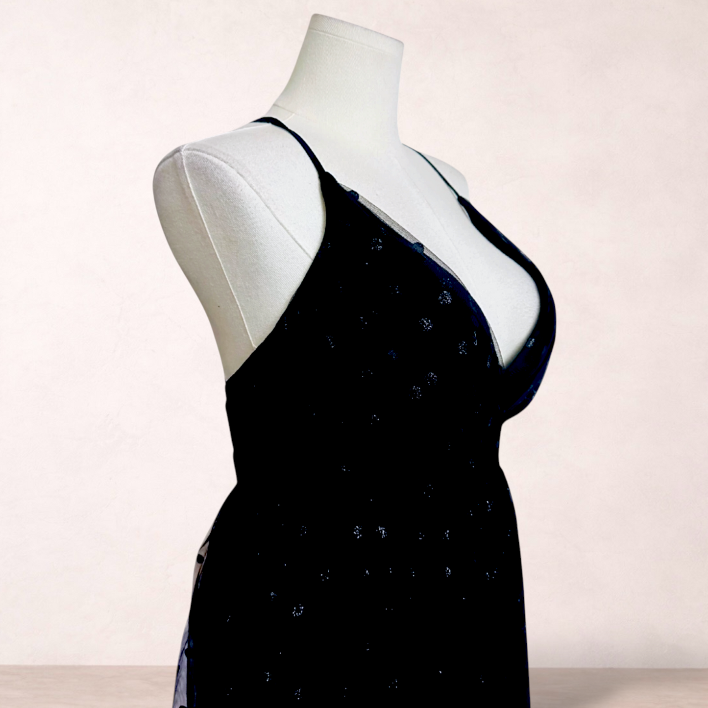 Dotti Black Tulle Short Dress | Size 16 | New with tags
