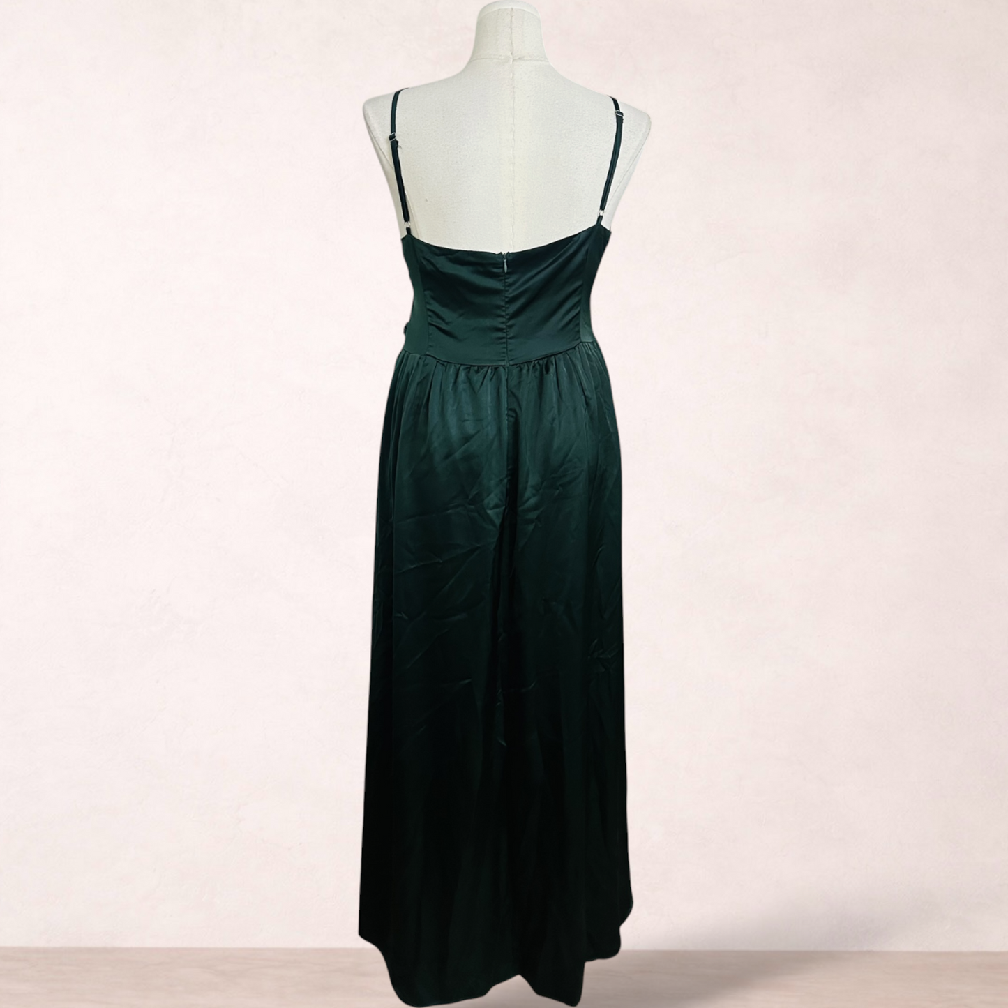 Showpo Emerald Green Satin Maxi Dress | Size 20 | New with tags