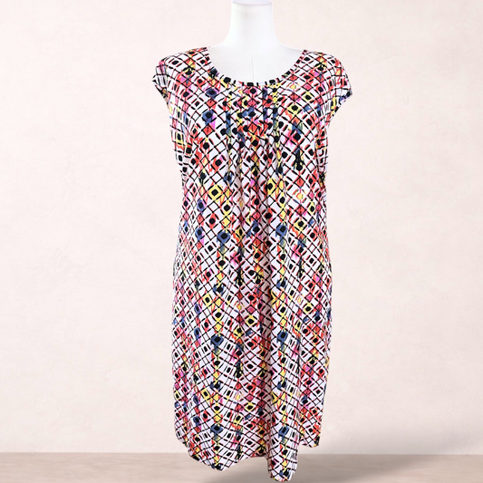 Marco Polo Diamond Print Dress | Plus Size 24 | New with tags