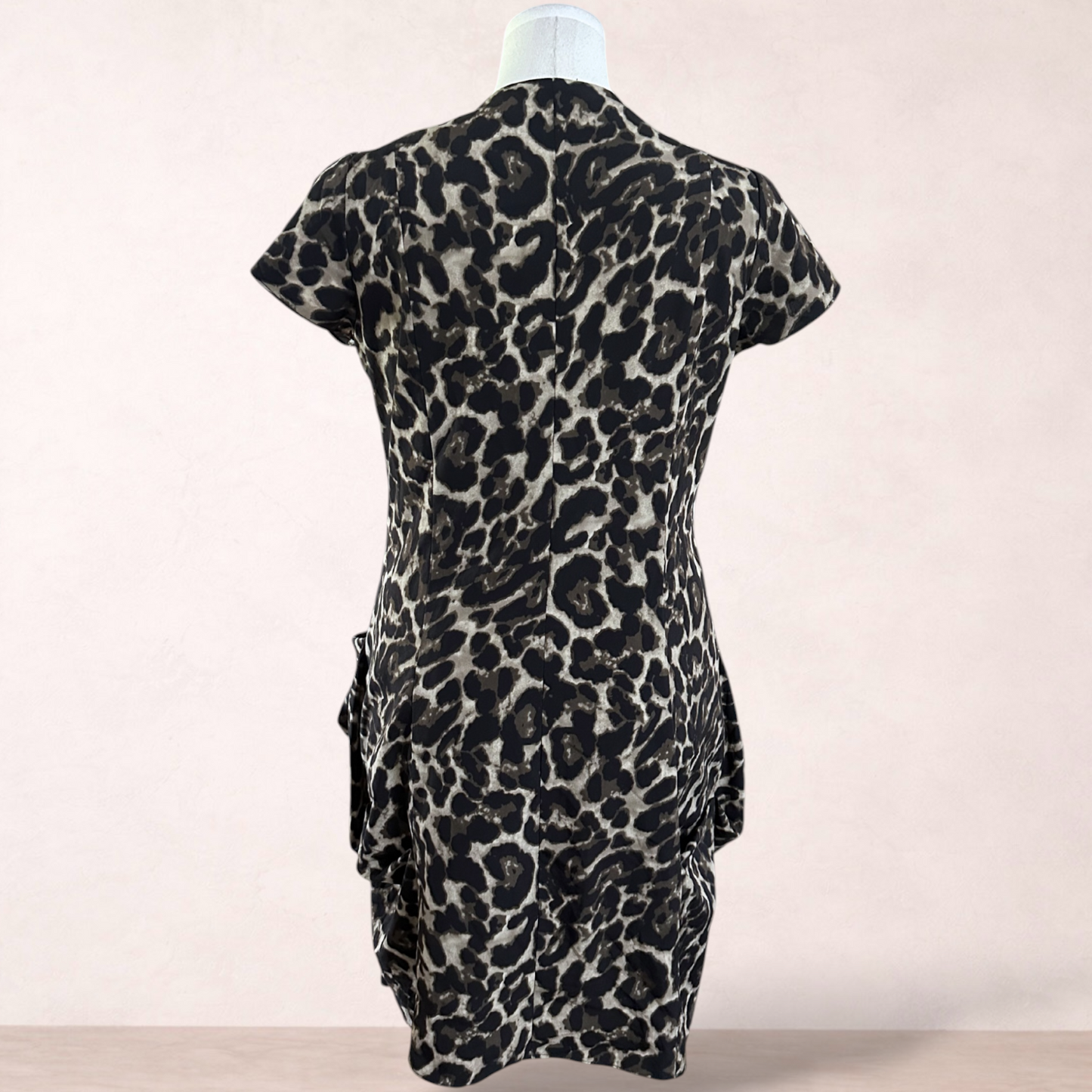 City Chic Leopard Print Dress | Plus Size XS/14