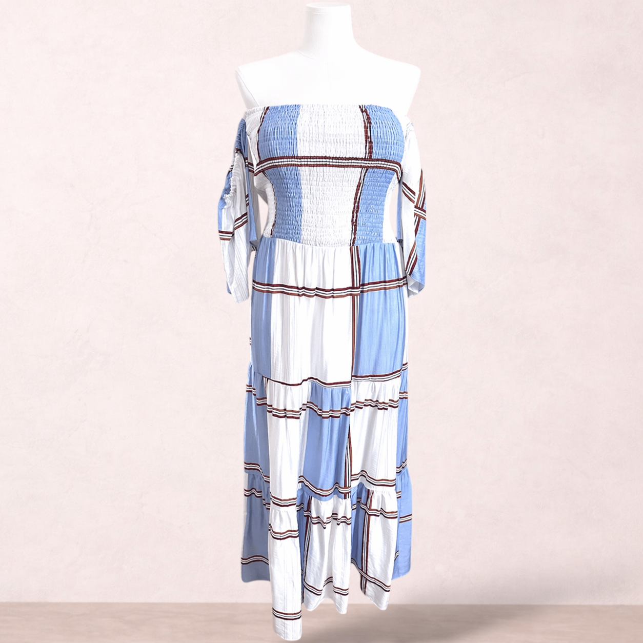 St Germain Cottage Off Shoulder Maxi Dress | Size 16