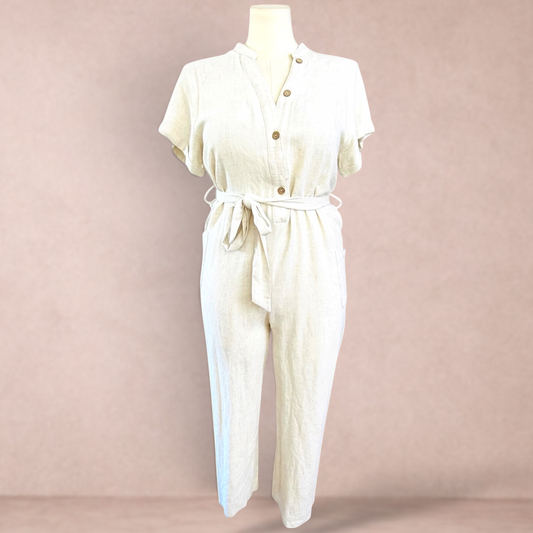 Petal & Pup Linen Jumpsuit | Size L/14 | New with tags