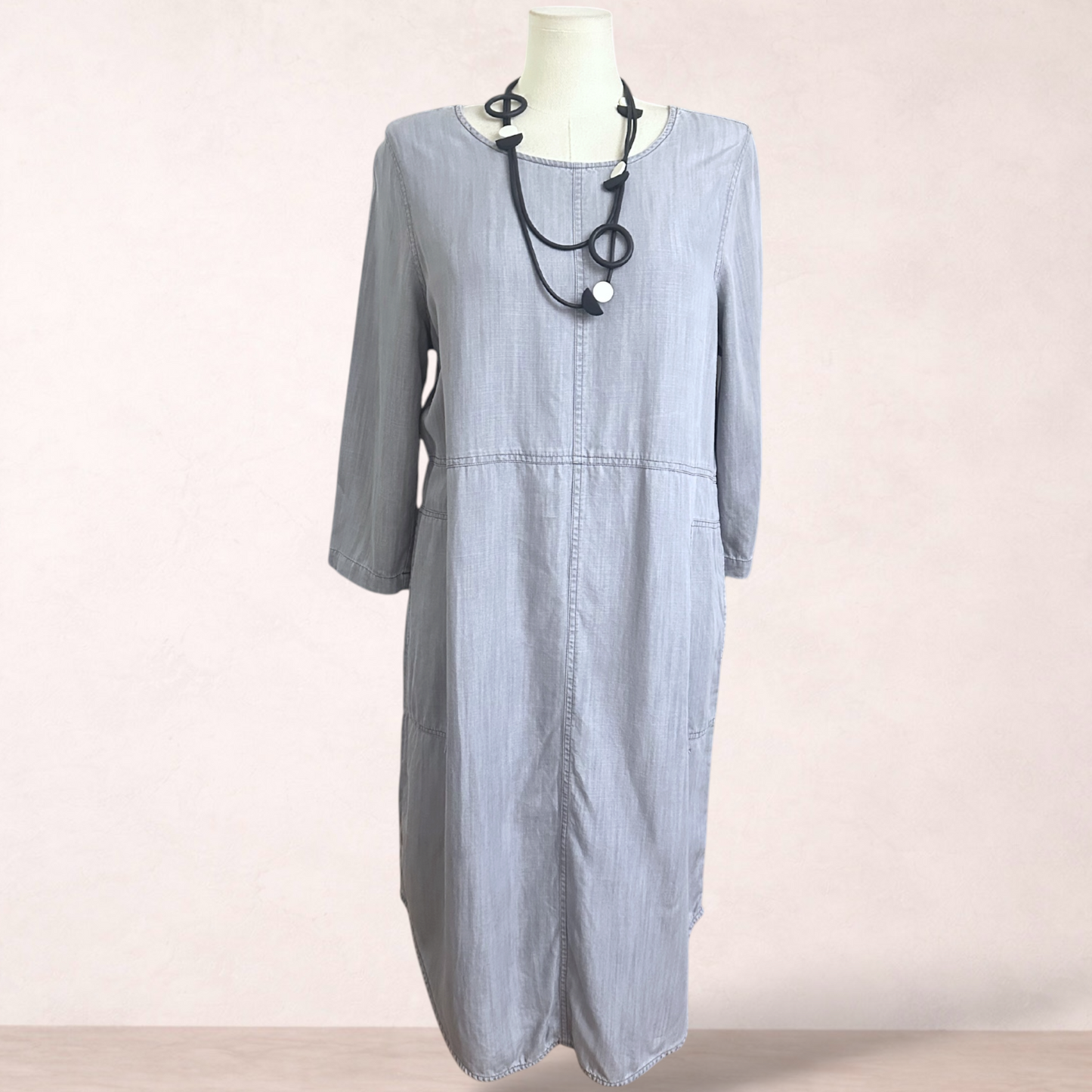 Regatta Soft Grey Pocket Midi Dress | Size 16