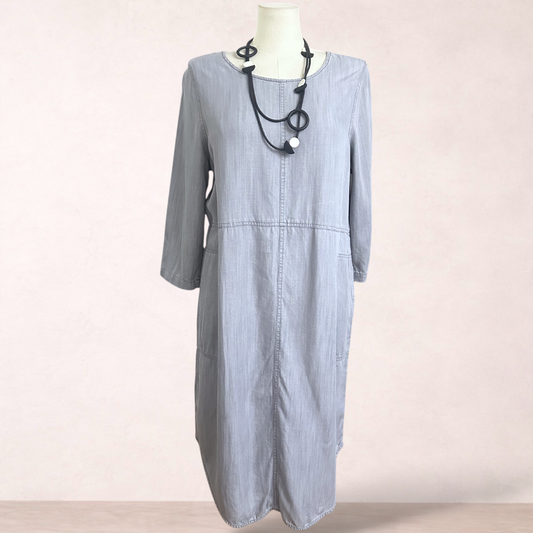 Regatta Soft Grey Pocket Midi Dress | Size 16