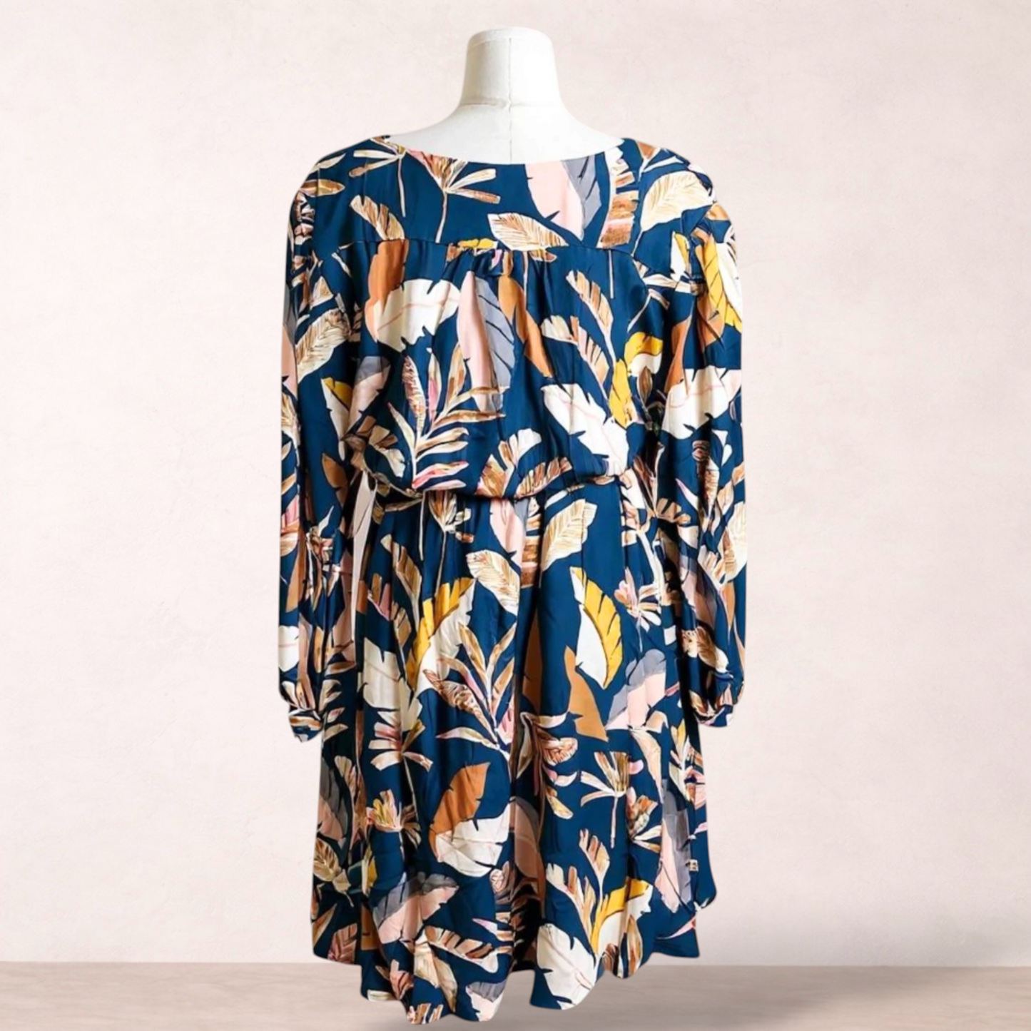 PQ Collection Blue Print Dress | Size XL 16/18 | New with tags
