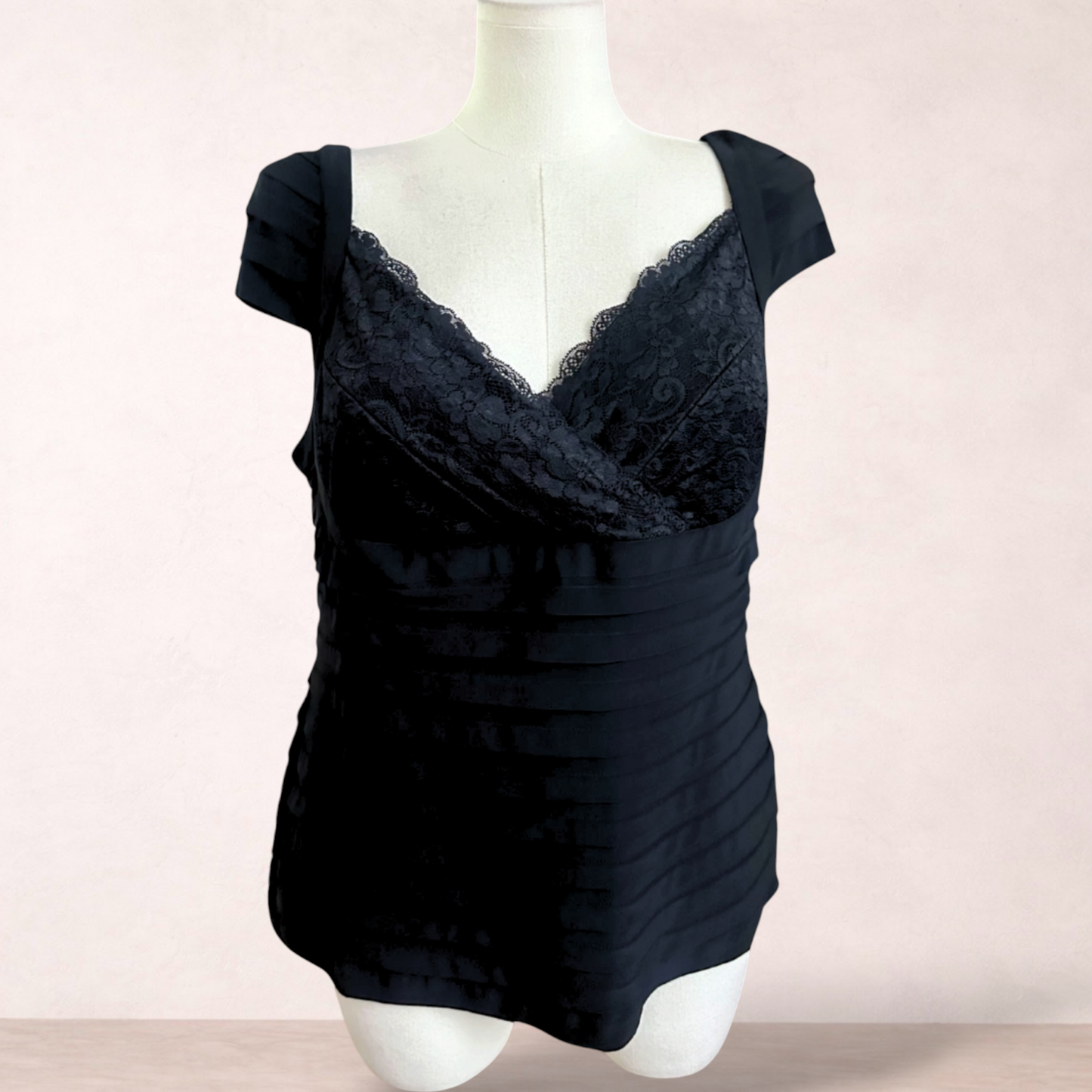 Eve Hunter Black Tiered Top | Plus Size 20 | New with tags