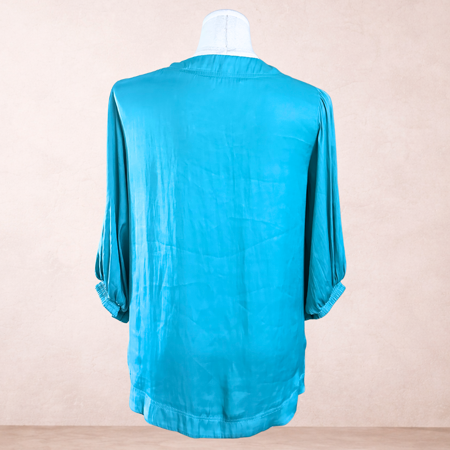 Rockmans Aqua Green Blouse Top | Size 16