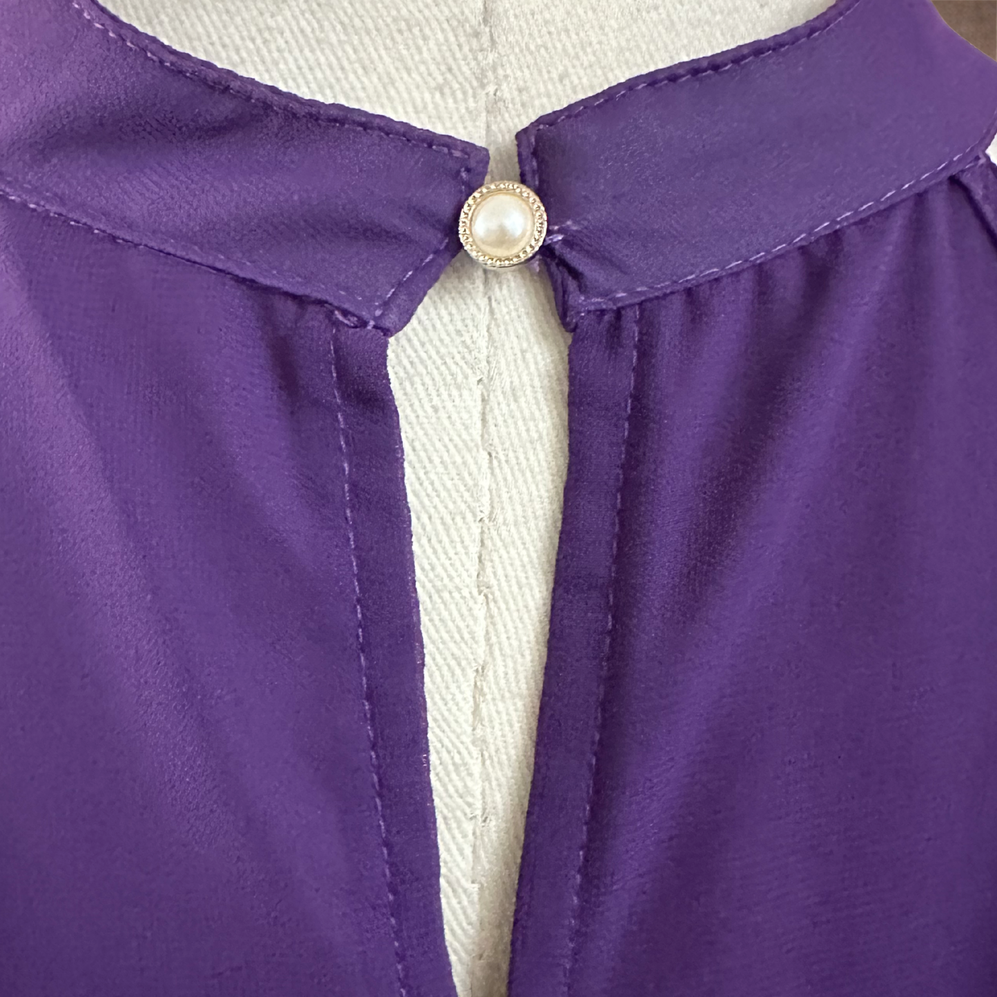 Purple Chiffon Halter Maxi Dress | Size 2XL