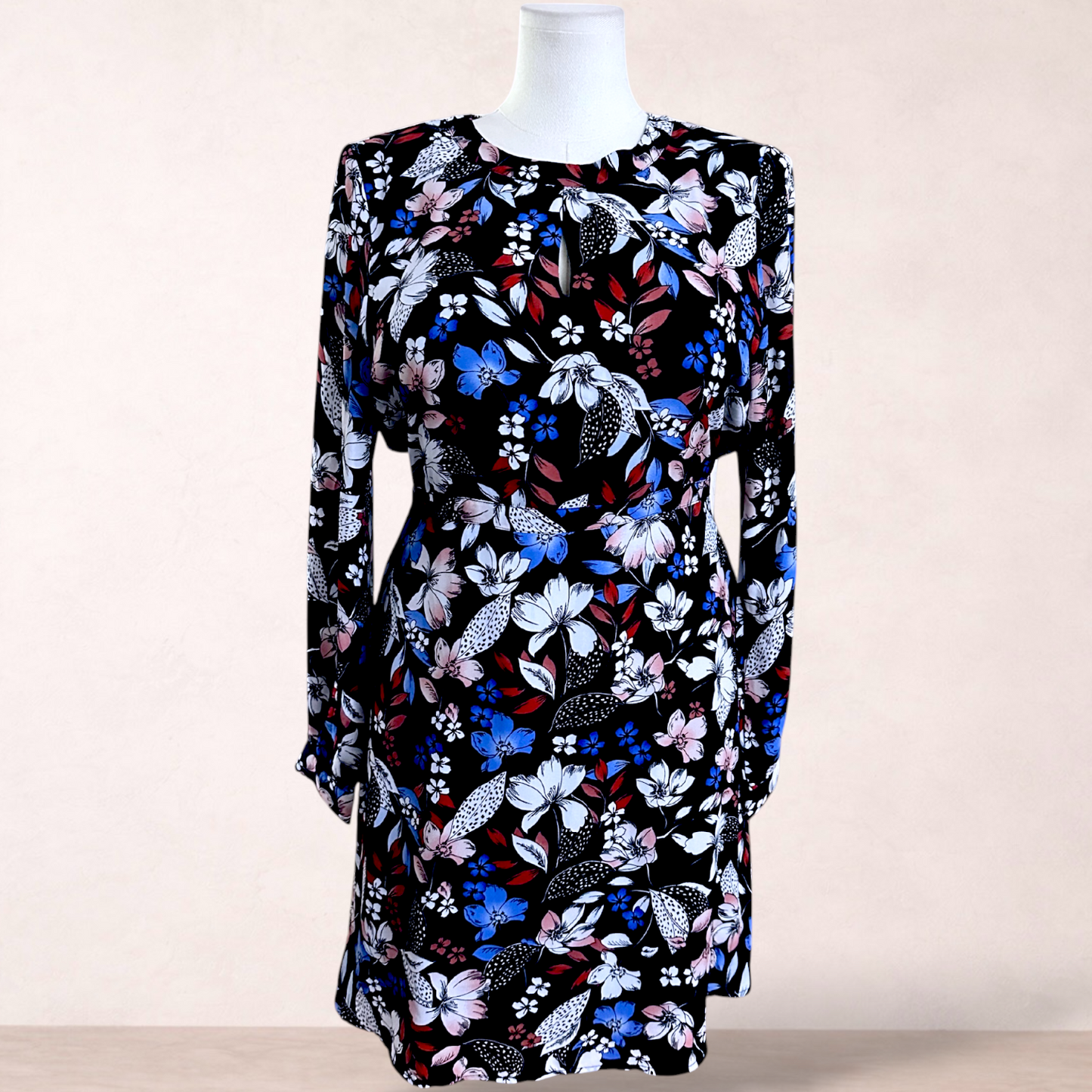 Jeanswest Navy Floral Dress | Size 16