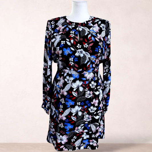 Jeanswest Navy Floral Dress | Size 16