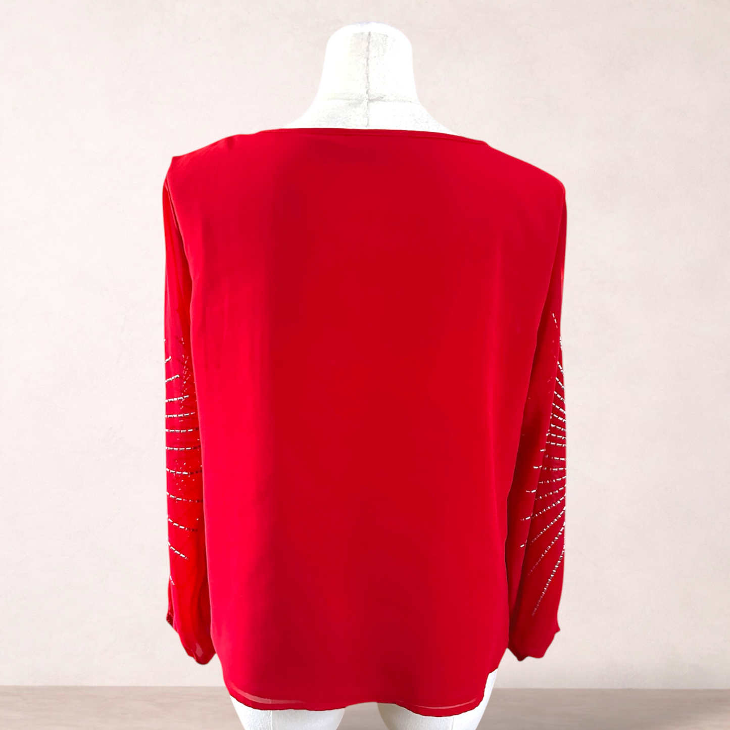 Autograph Red Embellished Top | Plus Size 14