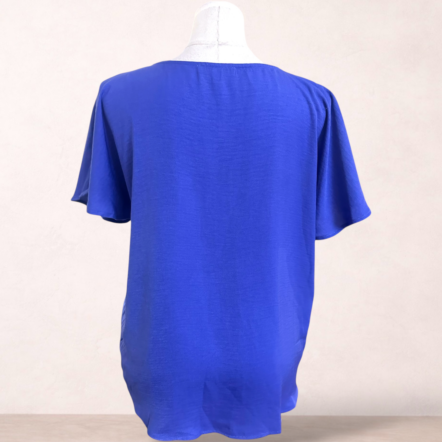 Preview Blue Short Sleeve Top | Size 18
