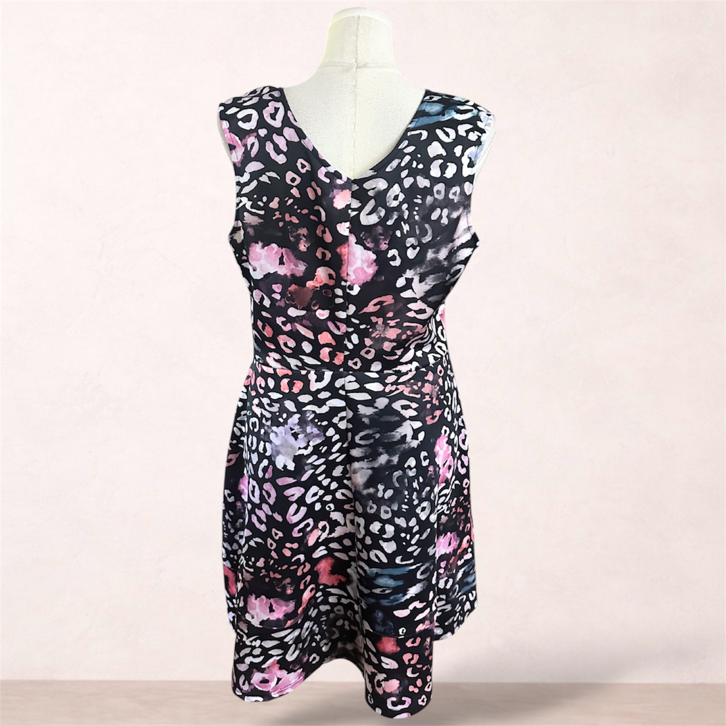 Crossroads Animal Print Fit & Flare | Dress Size 18