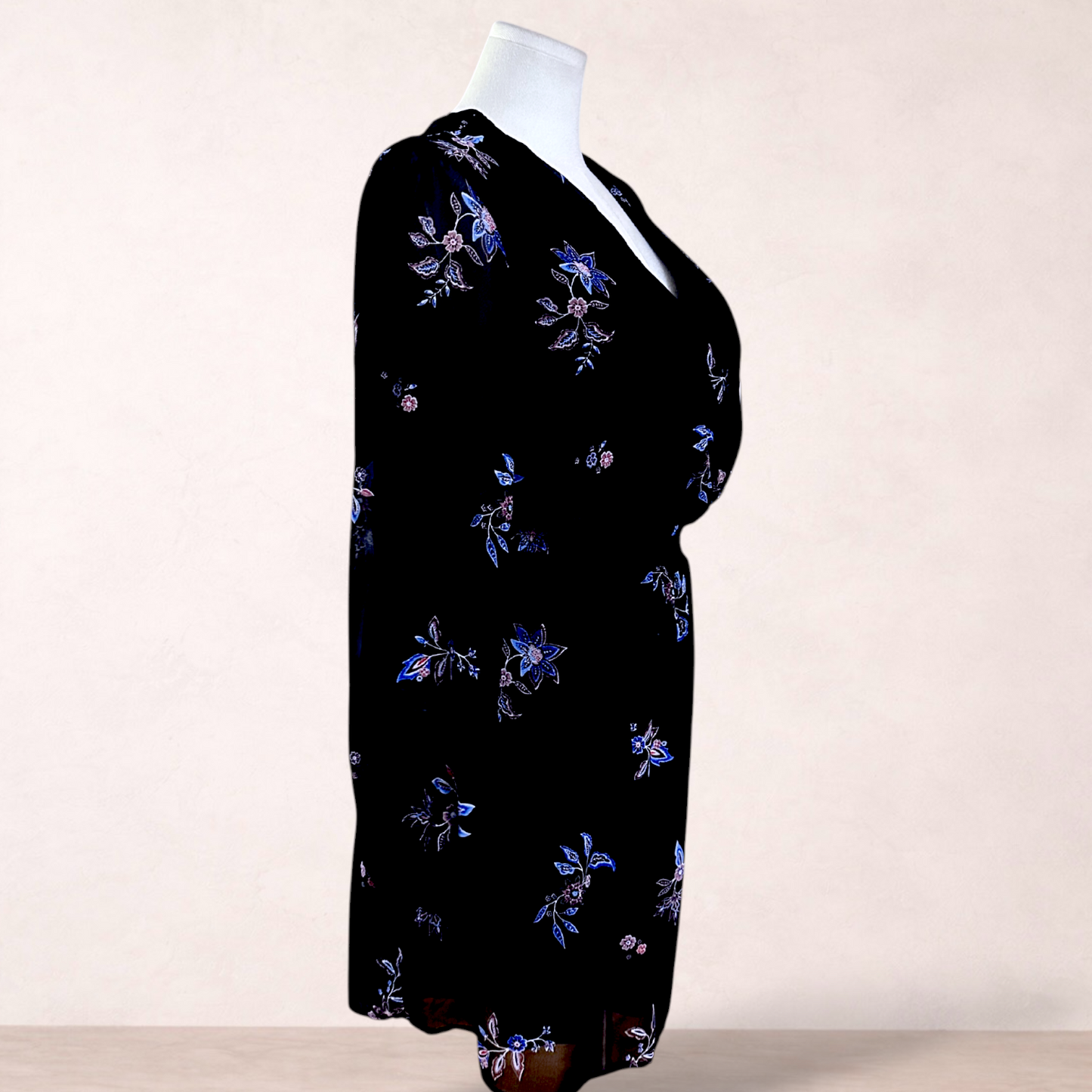 Tokito Curve Black Floral Dress | Plus Size 20