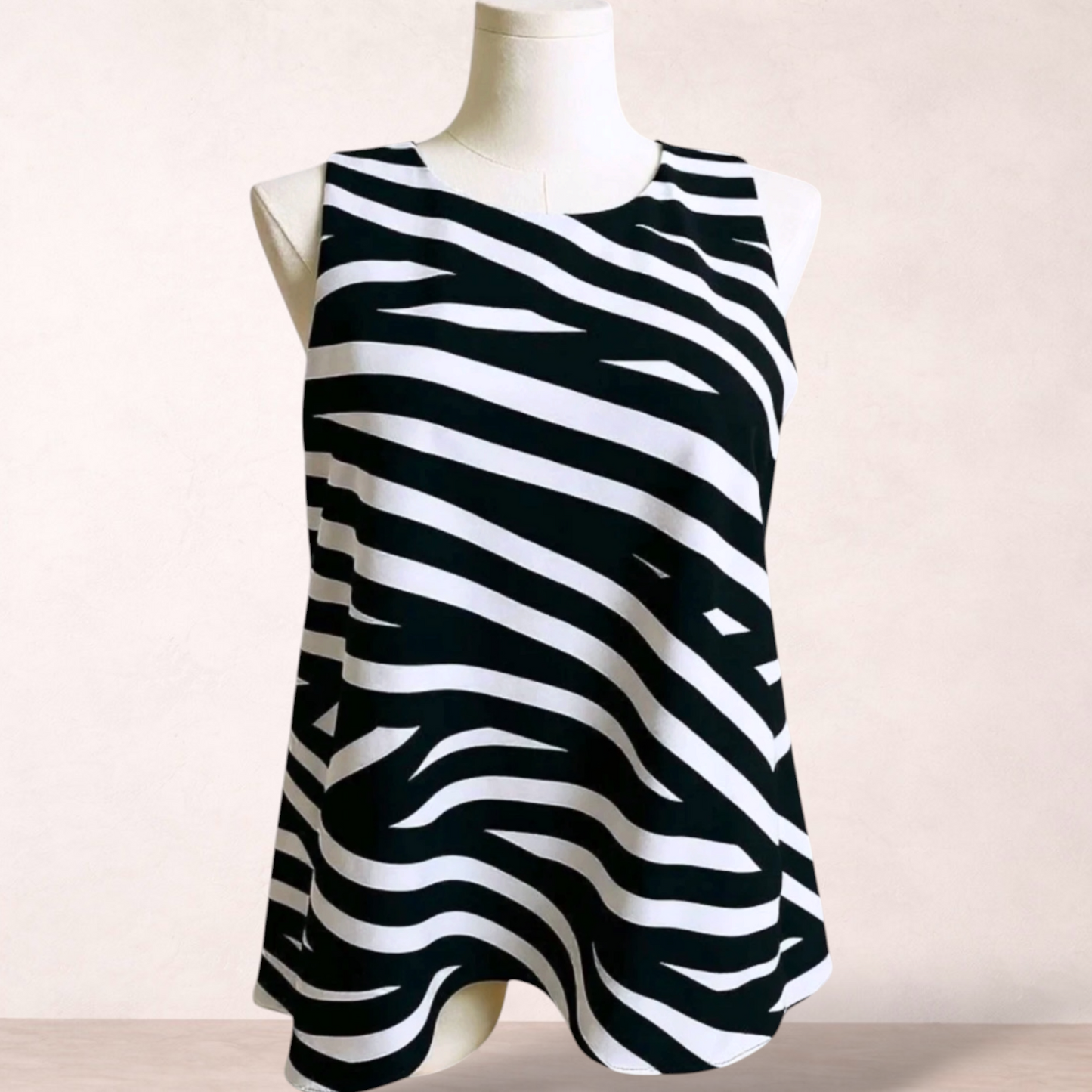 Witchery Black & White Striped Top | Size 16