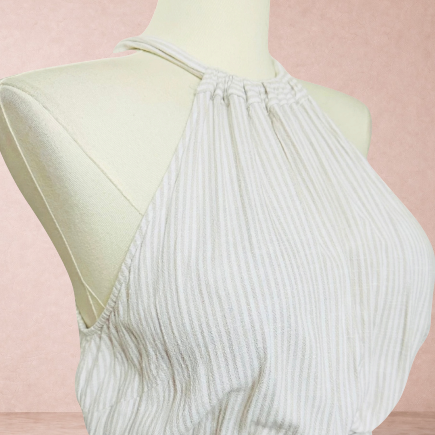 Arna York Linen Blend Stripe Maxi Dress | Plus Size 20