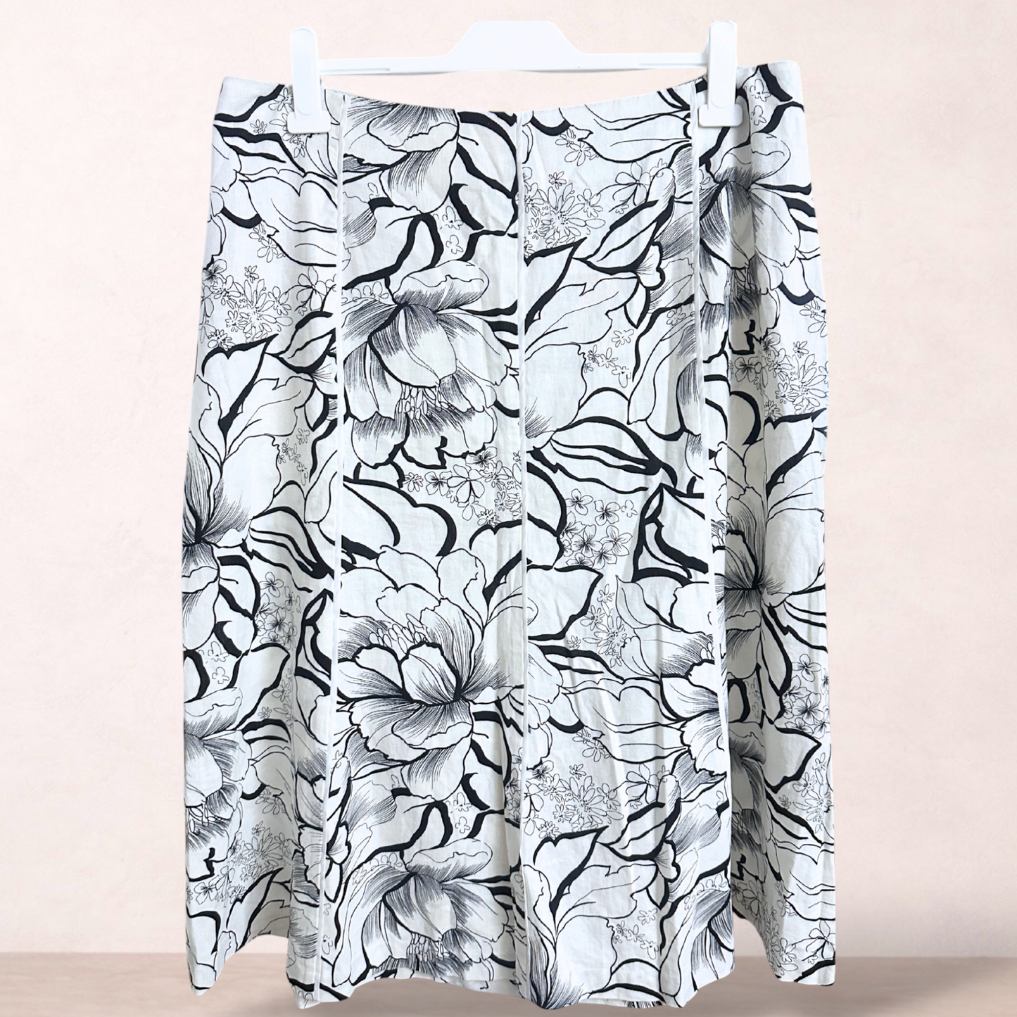 Noni B Linen Blend Midi Skirt | Size 18